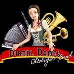 Dirndl dames oktoberfest band logo
